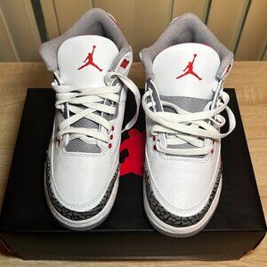 Jordan Retro 3 Fire Red GS 7 / Women’s 9 – Like New with Box